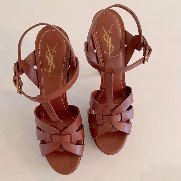 NEW: Yves Saint Laurent / Tribute 105 Platform Sandal / Size 40.5 - Picture 3 of 6